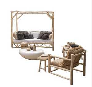 Más vendidos elegante fibra de bambú jardín interior exterior Patio muebles de bambú sofá conjunto para sala de estar sofás de jardín - Product Image 6