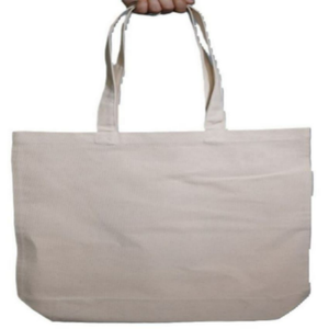 Bolsa de Tela de Algodón Orgánico 100% Ecológica con Logotipo Personalizado, Asas de Algodón Reciclado, Bolsa Promocional Única Reutilizable - Product Image 1