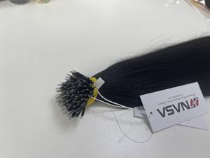 Proveedor de cabello al por mayor Extensiones de cabello de micropunta 100% Cabello humano virgen vietnamita color negro natural - Product Image 5