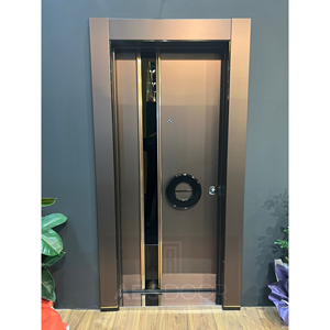 Porte d'entrée en acier inoxydable ABSDOOR, design intérieur élégant, isolation thermique et acoustique manuelle, caractéristiques réglables - Product Image 3