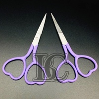 Nouvel Arrivage Ciseaux à Cuticules Durables en Acier Inoxydable, Motif Cils, Couleur Or, Manche en Forme de Cœur, Lame Tranchante, Soin des Ongles