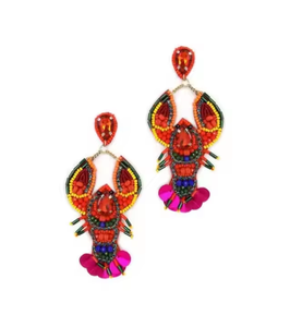 Pendientes Colgantes de Acrílico con Forma de Langosta 2025, Pendientes Hechos a Mano con Cuentas Multicolores, Joyería Ligera con Forma de Animal para Mujer de la India - Product Image 6