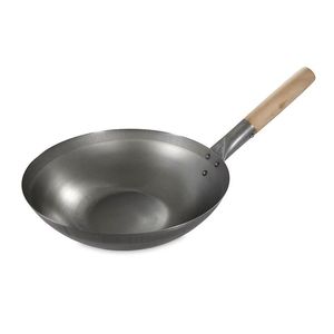 Wok de acero inoxidable ecológico de diferentes tamaños Wok de cocina Wok de una sola manija para cocina con precio asequible - Product Image 1
