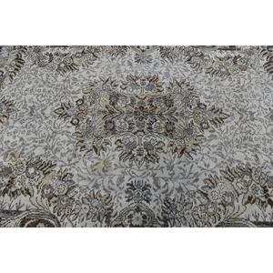 พรมตุรกีโบราณสีเบจและสีน้ำตาล6FT สานแบน9in 11in x 9ft (ขนาดคลาสสิก) สำหรับตกแต่งห้องนั่งเล่นกว้าง4เมตร - Product Image 5