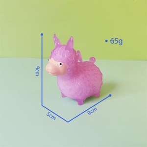 Jincan Alpaga Dieu Bête Squeeze Jouets Lumière-Décoloré Animal En Forme De Soulagement Du Stress En Gros Pinch Jouets pour Enfants - Product Image 3