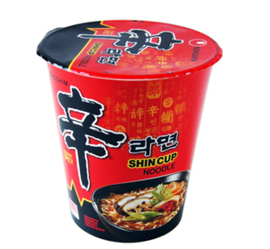 Fideos Instantáneos Picantes Coreanos Nongshim Shin Ramyun de Trigo Sarraceno Secos Bajos en Grasa - Caja/Vaso - Product Image 1