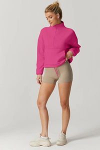 Sweat-shirt à capuche en polaire premium pour femme, fermeture éclair quart de tour, chaud, respirant, avec poche kangourou, pour les amateurs de streetwear - Product Image 6