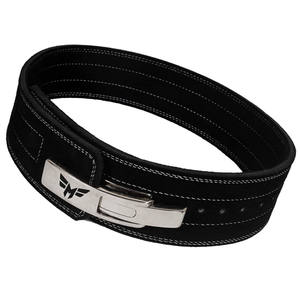 Bonne fabrication en usine ceinture d'haltérophilie en cuir ceintures de squats de gymnastique entraînement de levage de terre soutien du dos ceinture à boucle de levier - Product Image 3