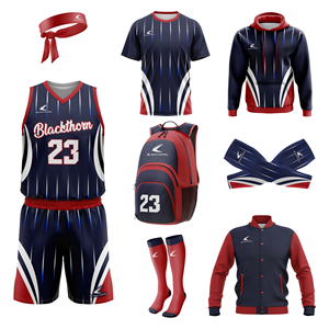 Ensemble de vêtements de basket-ball personnalisés en gros chemise de tir par sublimation complète manches à capuche uniforme de basket-ball - Product Image 5