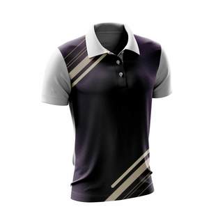 Nouveauté T-shirts polo pour hommes grande taille meilleure qualité design professionnel toile tissu motif solide prix de gros - Product Image 4
