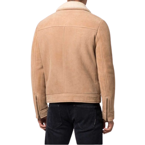 2025 más vendidos hombres invierno moda invierno chaqueta de cuero puro impermeable Turn Down Collar Bomber chaqueta diseñador Casual - Product Image 2