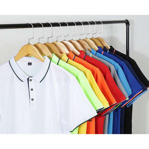 2025 hombres mujeres Casual Anti-Pilling para POLO camisa de manga corta de moda diseño doble cremallera Color sólido 100% algodón - Product Image 6