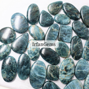 Apatitas 100% Naturales del Lago Baikal, Rusia! Lote de Cabujones de Apatita Hechos a Mano a Precio de Mayoreo, Piedras para la Fabricación de Joyas, Anillos y Colgantes - Product Image 5