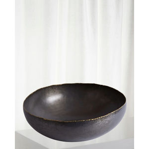 Cuenco decorativo ovalado de Metal martillado con mango de hoja dorada, cuenco largo para servir para aperitivos, frutas, mesa de centro de comedor, decoración del hogar - Product Image 4