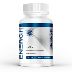 Cápsulas de Suplemento Dietético D3+K2 de Alta Calidad de Genuine One Solution LLC para Adultos, 60 Cápsulas/Botella, Hecho en EE. UU. - Product Image 1