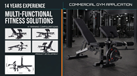 Banc de musculation multifonctionnel FID avec cadre en acier 70x50mm, réglable, station de curl des triceps et station de musculation des jambes pour entraînement de force à domicile