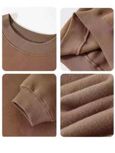 Sweat-shirt pour homme à col rond, épais et tendance, en gros, OEM 2026, avec doublure en polaire double face, haut chaud - Product Image 4