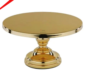 Stylish <b>Golden</b> Finished Round Shape Metal Wedding Party Cake Stand For Hotel Restaurant And <b>Bar</b> - Product Image 2