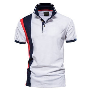 Hombre con logotipo personalizado para Polos de talla grande manga corta 100% algodón ropa deportiva informal con cuello transpirable - Product Image 1