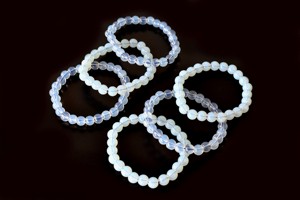 Wholesale Hot Selling Sky Blue Color <b>Opal</b> Synthetic 8mm Round Natural Crystal Beaded Healing <b>Bracelet</b> for Meditation Jewelry - Product Image 5
