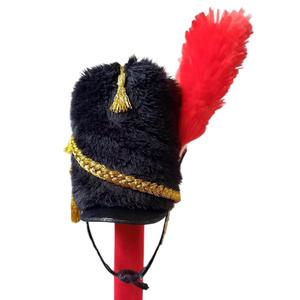 Sombrero de piel de oso Infantería de guardia sombrero napoleónico de piel de oso hecho a mano precio al por mayor sombrero de piel de oso ajustable - Product Image 5
