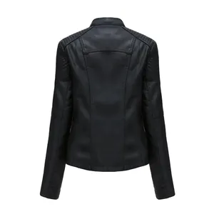 Veste en cuir véritable et toile pour homme, de haute qualité, élégante, coupe ajustée, respirante, vente en gros - Product Image 4