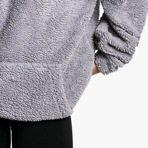 <b>Sherpa</b> Fleece <b>Hoodie</b> For Women Polyester Material For Warms aNF Outdoor Wear Design With Cheap Rate And High Quality Design 2026 - Product Image 4