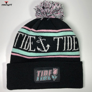 Hot Selling Professional High Quality 100% Cotton <b>Beanie</b> Caps Custom Color Breathable Waterproof with 3D Embroidery for Sale - Product Image 2