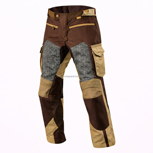 Pantalon de moto d'été avec impression par sublimation, empiècements ventilés, zone genouillère renforcée, cuir à motifs à détection par aiguille - Product Image 3
