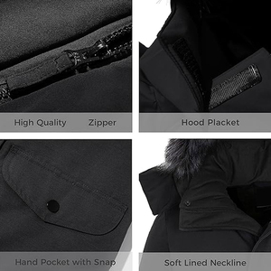 แจ็กเก็ตกันน้ำสำหรับผู้หญิง, เสื้อคลุมกันหนาวผ้าไนลอนมีฮู้ดสวมใส่สบายมีสไตล์ - Product Image 6