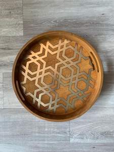 Elegant New Style Mother of Pearl Serving Tray Floral Tray Resin & Bone Inlay Tray for Kitchen Decor <b>Restaurant</b> & <b>Hotel</b> <b>Supplies</b> - Product Image 5