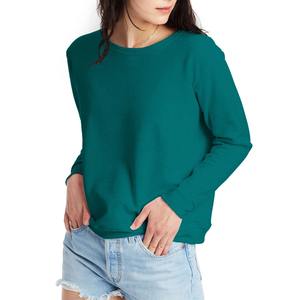 Sudadera de mujer Cuello redondo Eco Smart Reciclado Mezcla de algodón Fleece sudaderas con capucha para mujer/sudadera para mujer - Product Image 4