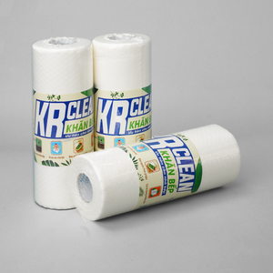 Krclean 50 Sheet Disposable Woven Cleaning Cloths Super Absorbent <b>Kitchen</b> Wipes for Dishes <b>Tables</b> Sustainable White Color <b>Square</b> - Product Image 2