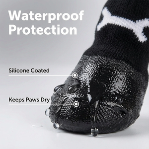 Calcetines para Mascotas de Algodón Ecológicos a Rayas con Dibujos Animados, Antideslizantes, Cómodos, Impermeables, Regalo de Año Nuevo para Perros - Product Image 2