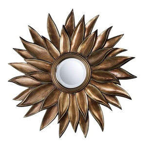 Fancy <b>Decorative</b> High Quality Flower <b>Leaf</b> Design Best Selling Large <b>Wall</b> Mirror for Rooms Top Quality - Product Image 4