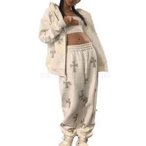 Survêtements d'hiver confortables pour femmes grandes tailles, à capuche, 100 % coton, écologiques, coupe-vent, style unique, nouvelle collection - Product Image 1