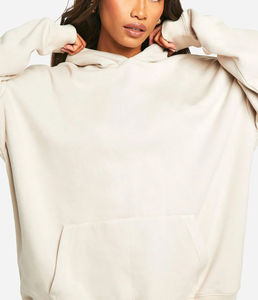 Vente chaude femmes surdimensionné goutte épaule sweats à capuche 100% coton Streetwear Style personnalisé Logo impression OEM Service - Product Image 3