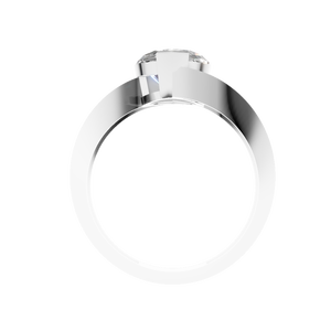 Anillo de Compromiso o Matrimonio de Lujo con Moissanita de Corte Marquesa de 3 Quilates en Oro Sólido de 14K con Engaste de Puntas - Product Image 4