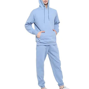Chándal Deportivo de Invierno Personalizado de Alta Calidad para Hombre, 100% Algodón, Transpirable, Resistente al Viento, para Gimnasio, Trotar, Entrenamiento, Color Sólido, Talla Grande - Product Image 5