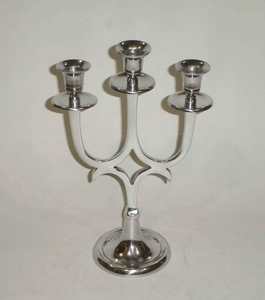 Candelabro de Menorah judía de aluminio de primera calidad para centro de mesa, candelabros de lujo modernos polacos brillantes para Decoración - Product Image 4