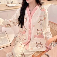 Respirant femmes glace soie robe de nuit à manches longues dentelle décoration vêtements de nuit mi-longueur dame été chemises de nuit