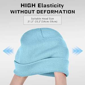 2025 New Design Wool/Cotton Breathable Waterproof Jacquard Hand Knitted Unisex Adult Beanie Hats OEM/ODM High Quality Custom - Product Image 2
