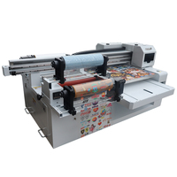 Fabricant fournit la dernière technologie d'impression UV à plat, imprimante UV à plat 6090 combinant un appareil UV DTF 2 en 1
