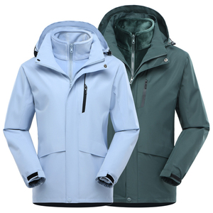 Chaqueta de senderismo al aire libre resistente al viento e impermeable para hombre con Capucha ajustable y bolsillos con cremallera para la temporada de invierno - Product Image 1
