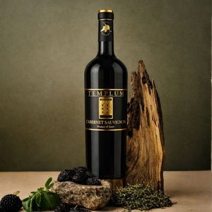 Templum Vino Rosso Cabernet Sauvignon Invecchiato in Quercia, 100% Cabernet Sauvignon, 13% ABV, 4 Mesi di Invecchiamento in Quercia, Vino Rosso Spagnolo 750ml - Product Image 2