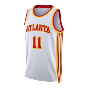 OEM Diseño Personalizado EE. UU. Bordado Retro Baloncesto Jersey Nueva Moda Malla Transpirable Venta al por mayor Baloncesto Tallas grandes Conjunto - Product Image 5