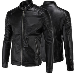 Custom Logo 100% Genuine Leather <b>Jacket</b> Full Sleeves Street Wear Professional Hot Sale <b>Men</b> New Design Leather <b>Jacket</b> <b>For</b> <b>Mens</b> - Product Image 4