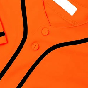 Camisetas de softball personalizadas con impresión por sublimación, camiseta de béisbol transpirable con botones completos, ropa de béisbol, camiseta de béisbol - Product Image 4