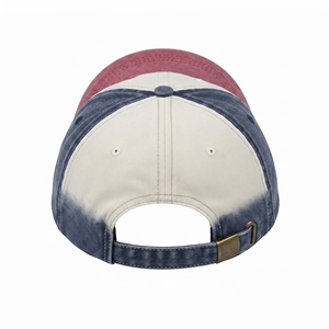 Casquette de baseball unisexe vintage en jean à 6 panneaux, style camionneur, avec blocs de couleur contrastés, réglable, boucle métallique, décontractée, toutes saisons - Product Image 2