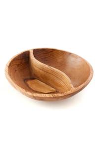Wooden <b>Snack</b> <b>Bowl</b> Small Divided Handmade Round Oval Wood Gift Idea Decorative <b>Bowl</b> - Product Image 3